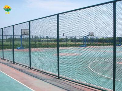 China 50 X 50 Mesh 7ft Tall Chain Link Wire Fence Sports Ground Engineering Contracting for sale