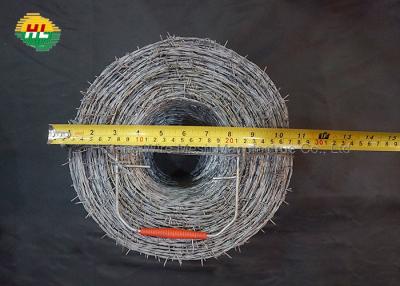 China 50kg Economic Galvanized Barbed Wire Cattle Fence Price Per Roll Weight Per Meter for sale