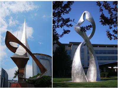 Китай Design city mall plaza park campus large stainless steel art modern abstract creative sculpture furnishings продается