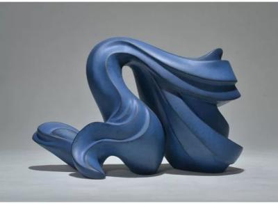 Chine Les statues d'intérieur abstraites de plancher de Gray Blue Resin Art Sculpture ajustent la décoration d'intérieur de Tableau à vendre