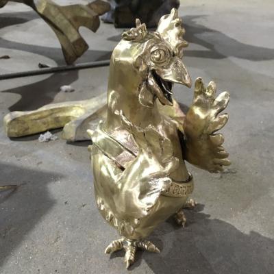 Chine Petits ornements de cuivre moulés de jardin, bande dessinée de sculpture en cheval d'acier inoxydable de résumé à vendre