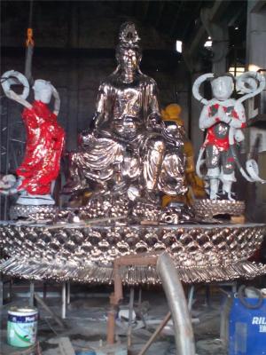 China Figure Custom Cartoon Character Sculptures Stainless Steel Outdoor Religious Statues for sale