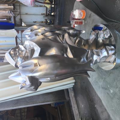 Китай Подгонянные рыбозаводы SS жмут абстрактные скульптуры искусства металла продается
