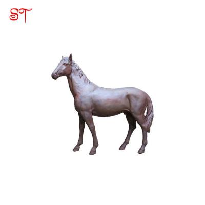 China Metal Garden Creative Decorations Horse Statues Life Size Stainless Steel Sculptures For Outdoor Decorative Statue en venta