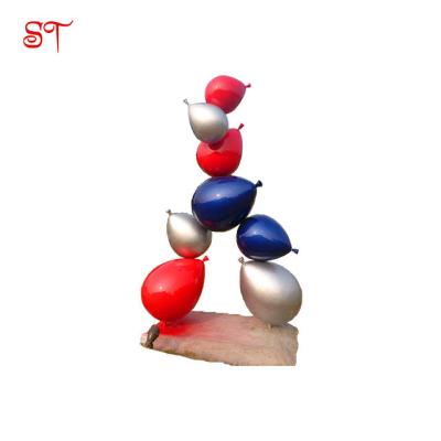 China Balloons Garden Sets Set Metal Statuary Decorations Sculpture Carving Decoration  Red Blue Balloons Statue for sale