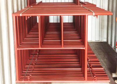 China Factory Price Construction Red Color Steel Ladder H Frame Scaffolding for sale