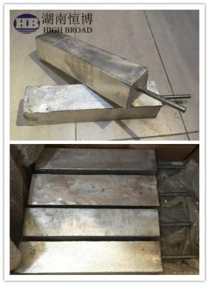 China Al Zn In Alloy Aluminum Anode Used In Salt Fresh And Brackish Waters for sale