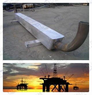 China Los ánodos de aluminio de la protección catódica para la construcción costera mantienen la solución terrestre en venta