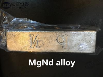 China Master alloy Magnesium Neodymium MgNd alloy improve elongation strength for sale
