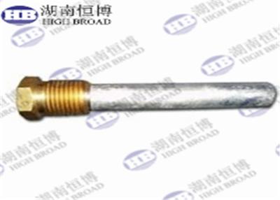 China Corrosion Inhibiting Cast Zinc Pencil Water Heater Anode Rod ASTM B418-95 for sale