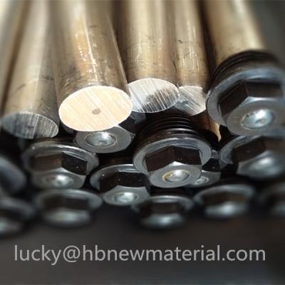China Az63b  Magnesium Anode Rod for Water Heaters Solar or Electric Water Heater Accessories Parts Magnesium Anodes Rod for sale