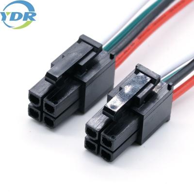 China Molex 39-01-3045 5557 4.2mm 2*2 4Pins Connector Electric Power Supply Custom Wire Harnesses and Cables for sale