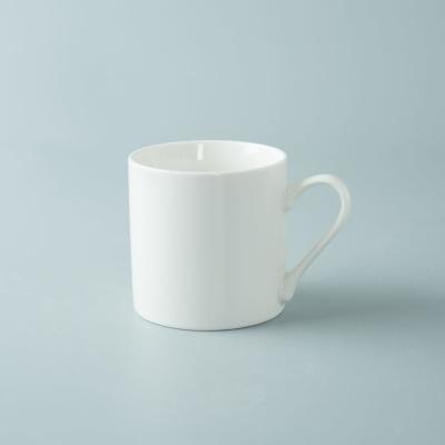 China 325ml Logo Printed White Ceramic Mugs , 11oz White Sublimation Mugs for sale