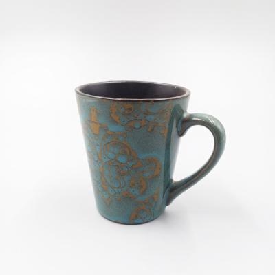 China Modern All Season Printed Decal Ceramic Drinking Mugs , 13 Oz Coffee Mugs for sale