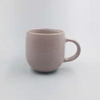 China Matte Ice Cracked Glazed Drum Ceramic Coffee Milk Cup for sale