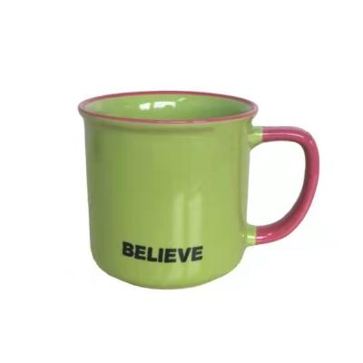 China 11Oz Stoneware Color Ceramic Drinking Mugs With EEC Approval for sale