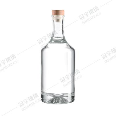 China Customizable Cork Sealing Type Wine Glass Bottles for Liquor Packaging for sale