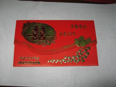 中国 押すホイル注文の印刷紙カード OEM の設計が付いている挨拶状 販売のため