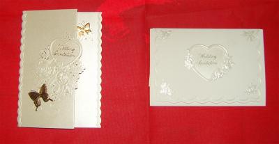 China Custom Printing Paper Card With Foil Stamping , CMYK Colors Paper Greeting Card for sale