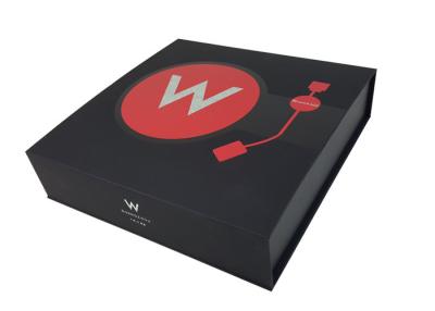 中国 Factory Direct Manufacture Black Color Cardboard Box Logo OEM Design Printing Book Shape Box with Magnetic Closure 販売のため