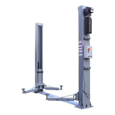 China 5000kg Two Post Car Lifts Lifting 45 Seconds Safety Manual Release Mobile 2 Post Lift for sale