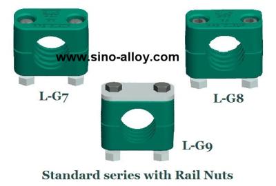 China Light duty Rail nut pipe clamps according to DIN 3015-1 installed on mounting rail for sale