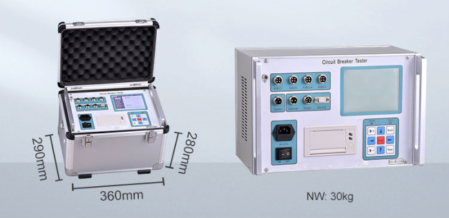Circuit Breaker Tester display interface