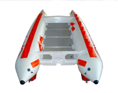China 3 Person 0.9mm PVC High Speed Inflatable Boats With Stainless Steel Tail for sale