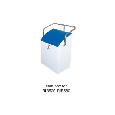 China Stainless Steel 316 / Fiberglass Seat Box White For RIB Boat for sale
