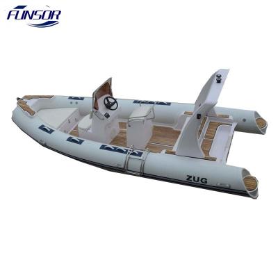 China Colorful Rigid Deep V Inflatable Fishing Dinghy Boat Fiberglass Hull 1,2mm PVC with 4.8 Length for sale