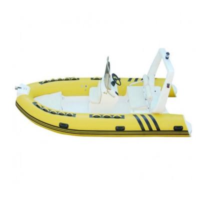 China New Design High Quality PVC Rigid Hull Inflatable Fishing Dinghy boat with Outboard Motor for sale