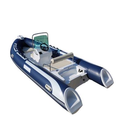 China Hypalon Or PVC RIB 480B Rigid Inflatable Boat With Outboard , Rigid Inflatable Dinghy for sale