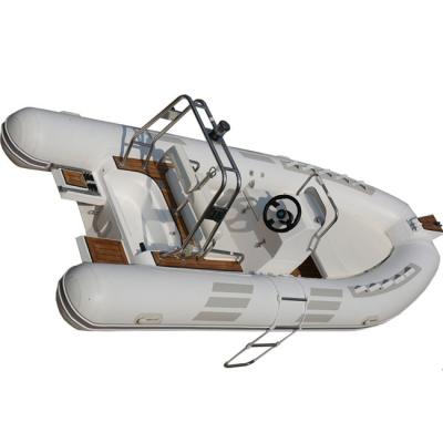 China Marine Equipment RIB 480D Rigid Fiberglass Inflatable with Outboard Motor for sale