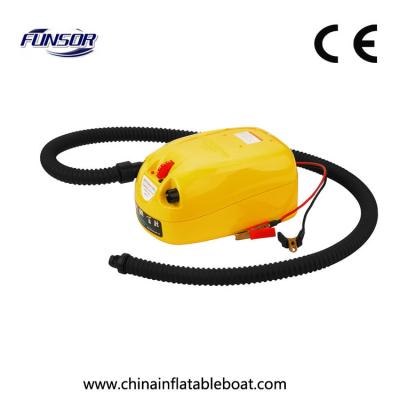 China 12V DC Liquid Crystal Inflatable Boat Accessories Marine Electric Pump For Fishing Boat for sale