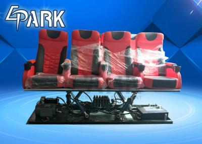 China Durable FRP + Steel VR 5D Cinema Simulator With 6 / 8 / 9 / 12 Seats for sale