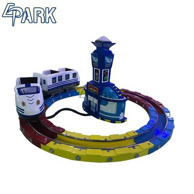 China Theme park coin operated track railway train EPARK  cost effective electric kids amusement ride on machine for sale
