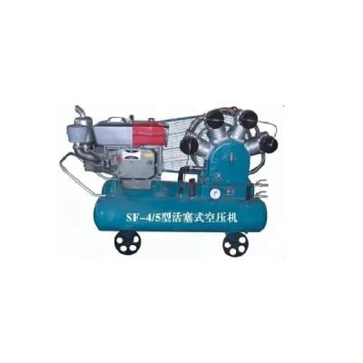China 4 Cylinder Mining Air Compressor Diesel Engine Piston Reciprocating Type Double Tank for sale