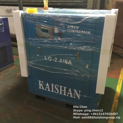 China 85 cfm/116 PSI 20 de HP del tornillo de aire del compresor de serie inmóvil impulsada por motor de Kaishan LG en venta