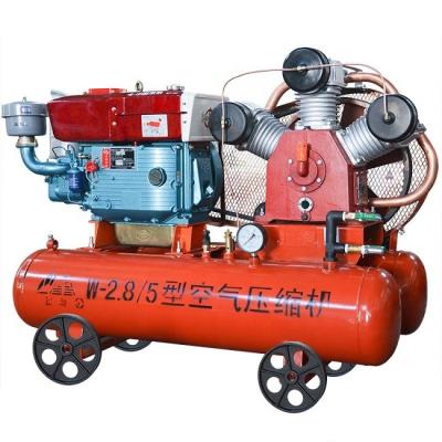 China Kaishan 22hp Diesel Reciprocating Mining Air Compressor For Pneumatic Jack Hammer for sale