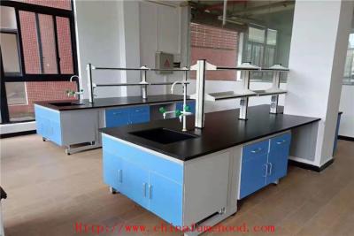 China Chemical Resistance Wood Lab Work Table  For Hospital With Adjustable Foot for sale