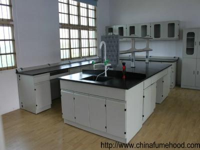 China 0.85m Height Science Lab Casework 13mm Solid Physiochemical Countertop for sale