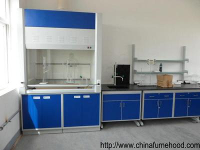 China Ventilation FRP Fume Hood Light Weight 12.7mm Bench Top 50mm Adjustable Feet for sale