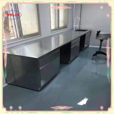 China Integral Stainless Steel lab workstation bench Number Of Cabinets 1500*750*900MM en venta