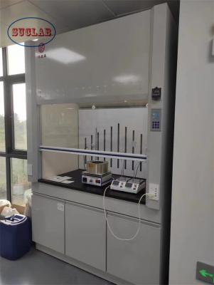China Sistema de control manual Iluminación fluorescente Laboratorio Capó de humo Armario de humo de laboratorio en venta