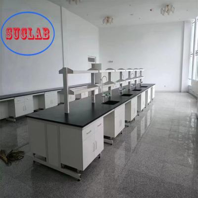 China Adjustable Foot lab bench furniture DTC105 DEG Hinges Chemical Resistant Safety for sale