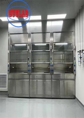 China Sistema de armarios de ventilación con capó de humo con conductos personalizables para armarios de humo blanco en venta