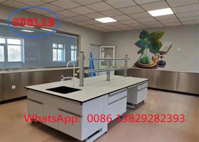 Fire Resistant Chemistry Lab Work Benches And Cabinets and DTC105 DEG Hinges Chemical resistant Laminate Work