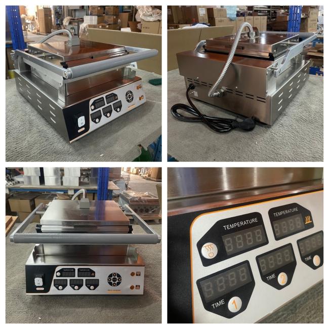 Commercial Double Sided Griddle EG02 technical view showing dimensions and construction details
