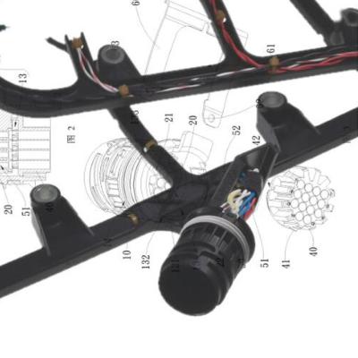 China Customized Detroit Injector Wire Harness Cylinder Head Wire Harness Assembly for sale