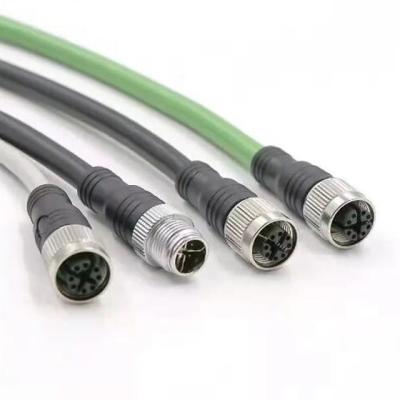 China M12 X codificado para Rj45 Cable con ensamblaje de cable de bus retorcido Aplicación CANopen Cable en venta